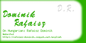 dominik rafaisz business card